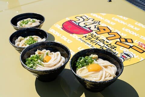Rent a bicycle Tour around udon restaurants with an electrically assisted e-bike!Here are some of the Recommendation by udon taxi drivers!