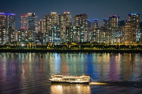 Seoul Han River natt tur: Picnic, spill og Starlight cruise