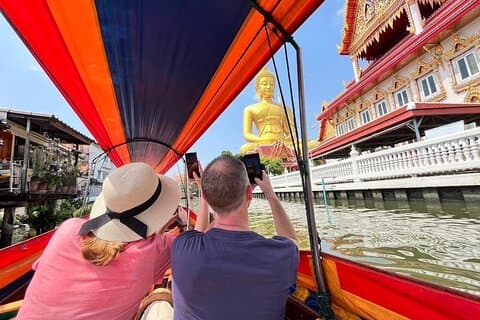 Bangkok Canal Tour Wat Pak Nam, Artist House, Bloemenmarkt