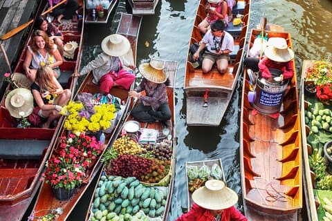 Tailandia Market Discovery Maeklong Damnoen Saduak desde Bangkok