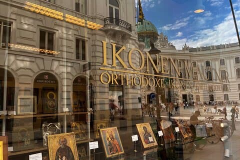 Ljudrundtur Ikonen Mautner Ortodoxa ikongalleriet Wien
