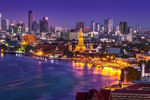 Visite du dîner-buffet de croisière sur la rivière Chao Phraya