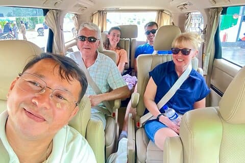 Siem Reap til Battambang Taxi, Engelsk pålitelig sjåfør