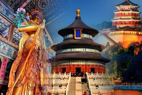 Tempel Himmel, Lama Tempel, Sommerpalast & Peking Enten Bus Tour