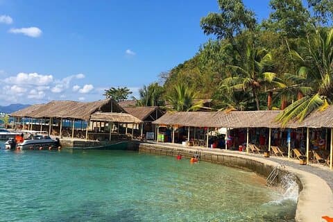Récif de corail Snorkeling et Bar flottant Party