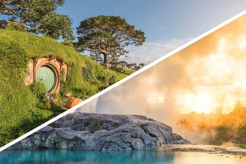 Visite en petit groupe de Hobbiton et Rotorua, y compris Te Puia d'Auckland