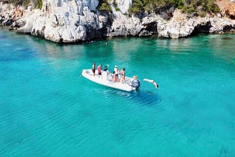 Alghero: RIB-snorklingstur i Porto Conte och Capo Caccia