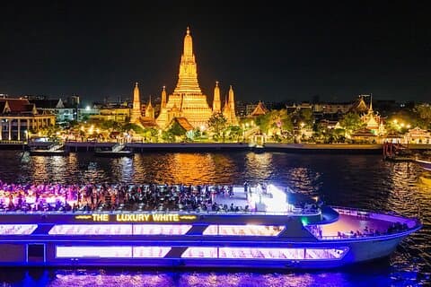 De luxe White Dinner Cruise in Bangkok