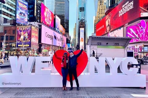 Visite à pied d'une heure le matin à Times Square, New York