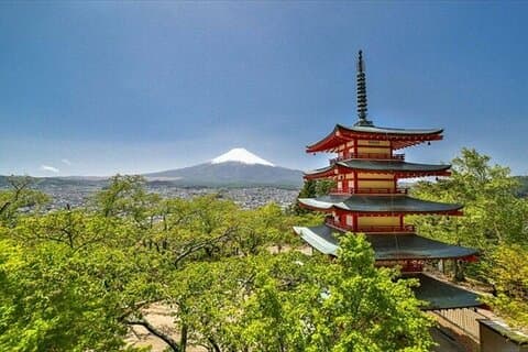 Chureito Pagoda-Arakurayama & Kawaguchiko Herb Garden Guided Tour