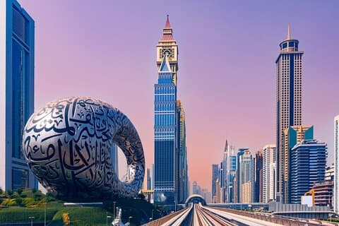 Dubai City Sightseeing Tour i 4x4 privat kjøretøy fra Abu Dhabi