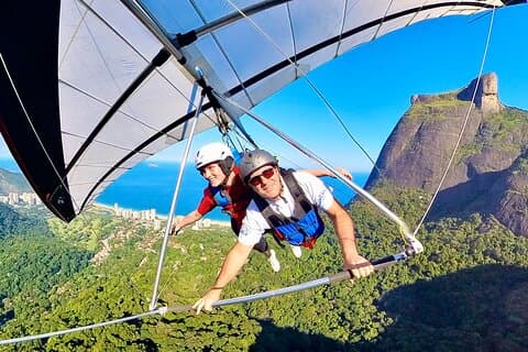 Tandem-Drachenflug in Rio de Janeiro