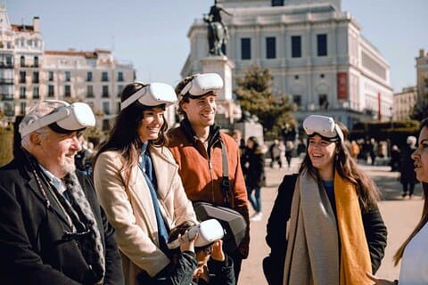 Modernista Madrid experiência de caminhada de realidade virtual
