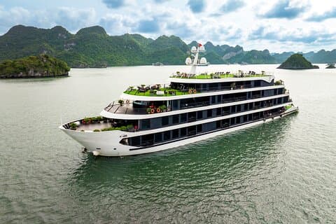 Crociera 2D1N Lan Ha & Halong Bay da Hanoi – Balcone e vasca da bagno