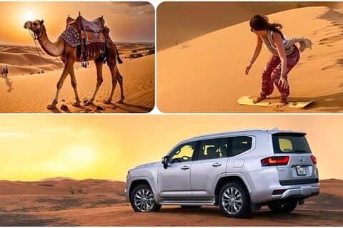 Safari dans le désert, Quad, Dune buggy, Sand-boarding & CamelRide