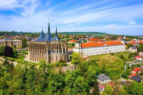 Praga - Kutná Hora. Chiesa di Bone, cattedrale di Barbora, Silvermuseum
