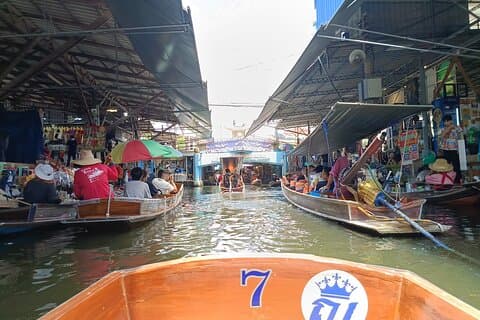 Damnoen Saduak and Maeklong Railway Market Tour with Private Car
