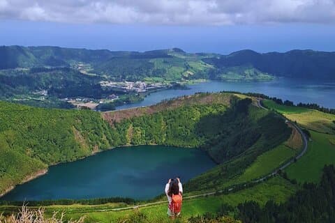 Sete Cidades : Dagtour - Blauw & Groen Meer en Vuurvulkaan