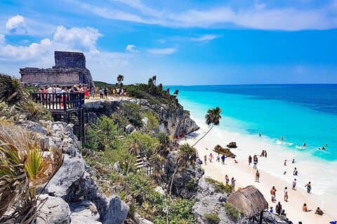 Tour 4x1 Vip - Tulum, Coba, Cenote & Playa del Carmen nur von Cancun