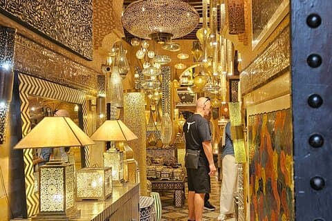 Marrakech Shopping Guidad tur med hantverksverkstäder