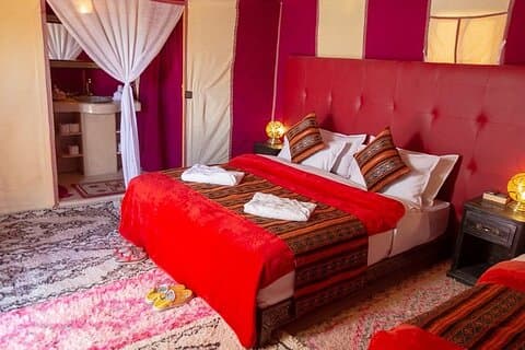 Luxury Camp in Merzouga Desert with Camel Ride Car 4WD