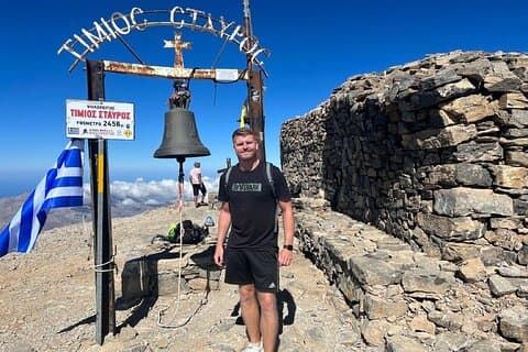 Sommet privé sur la psilorite de trekking