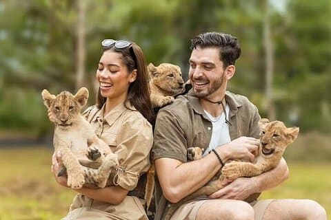 Lion Land Phuket inngangsbillett med privat hotelloverføring