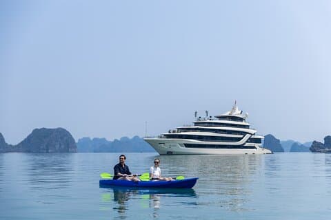 Hanoi naar Halong Bay: 2-dagen 1 nacht 6-sterren super luxe cruise