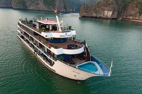 Hanoi: Voyage de croisière rose de 2 jours à travers la superbe baie de Lan Ha