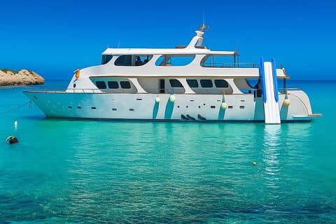Family luxury boat - Turtle Bay (Optional BBQ meal, 1 drink)