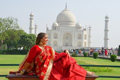Taj Mahal solopgang med fotografering og lokal ekspertguide tur