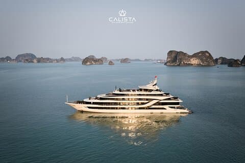 Fra havnen : 2 - dag Discover Halong Bay på luksuriøs Calista cruise