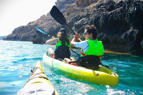 Havskajak och snorkling upplevelse på Kreta med en Guide