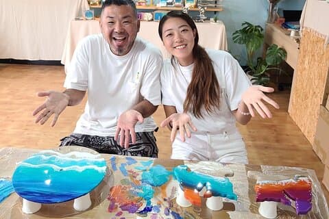 Resin Art Experience in Ishigaki Island
