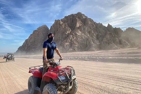 Sharm Desert Safari: ATV Quad , Camel Ride , BBQ Dinner & Show