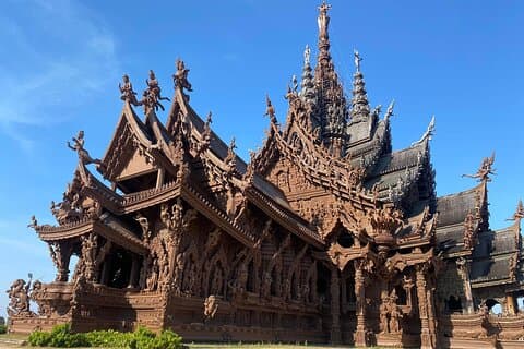 Tour privado da cidade de Pattaya com Santuário da Verdade de Banguecoque