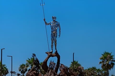 Oude stad Durres met zon en uitzicht op zee Tour