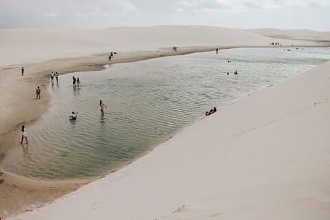 Exploration et baignade à Lagoa Bonita
