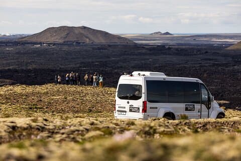 Excursion en super-jeep de la navette volcanique aux nouveaux champs de lave d'Islande