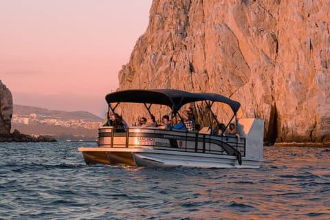 Privat luksus Pontoon Bådudlejning: Snorkling, Bogen, Solnedgang