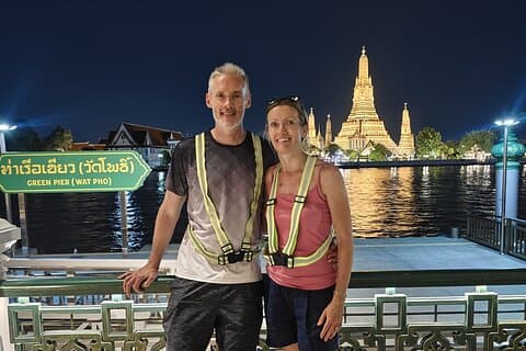 Explore Bangkok Night Life by EScooter with Local Food