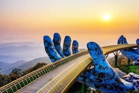 Da Nang to Ba Na hills- Golden Bridge by Private Transportation