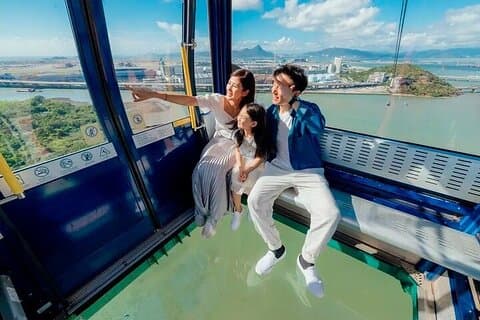 Ngong Ping 360 kabelbil billet i Hong Kong
