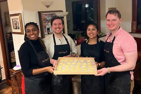 Corso di cucina vegana in un ambiente magico