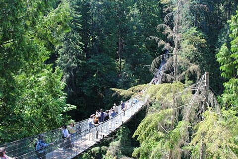 Grouse Mountain, Skyride Gondola & Capilano Bridge från Vancouver