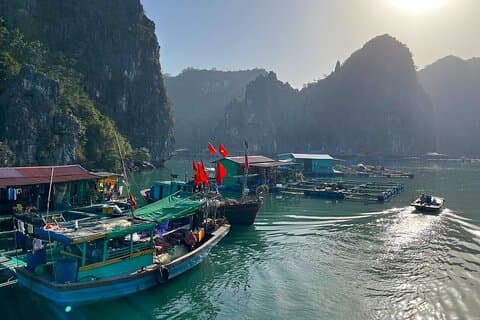 Lan Ha Bay Sunset Tour med naturskjønne cruise fra Cat Ba Island