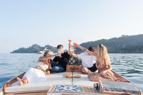 Solnedgang privat bådtur med aperitif i Portofino 1,5 time