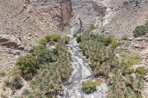 Tour di un'intera giornata del Grand Canyon di Jabal Shams con Wadi Nakhar