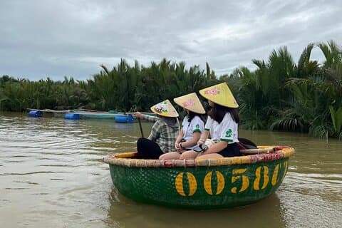 Recorrido en bicicleta por la campiña de Hoi An, paseo en barco con cesta y clase de cocina