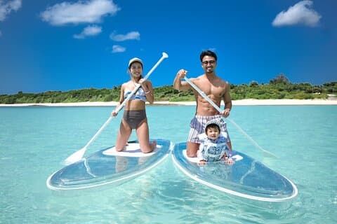 Voordelig Miyakojima (SUP met transparante trailer & snorkelen met zeeschildpadden) Geen extra kosten | Volledige terugbetalingsgarantie | Gratis verhuur en foto's | Vanaf 1 jaar!